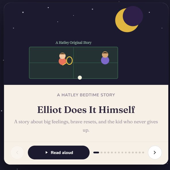 Elliot Does It Himself — bedtime storybook generated by Hatley